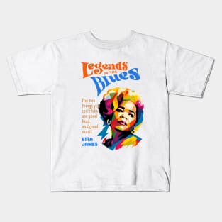 Etta James wpap Kids T-Shirt